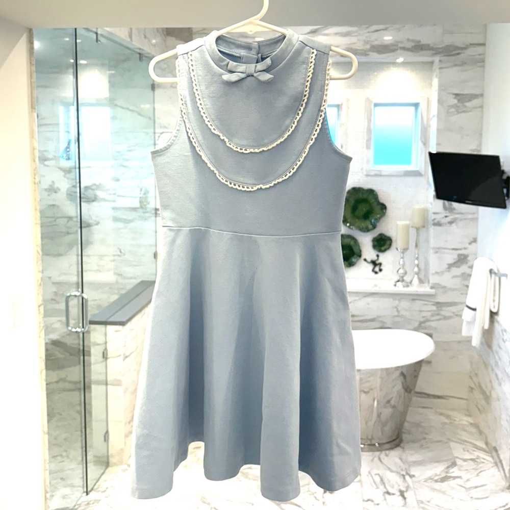 Janie and Jack Blue A-Line Halter Dress for Weddings